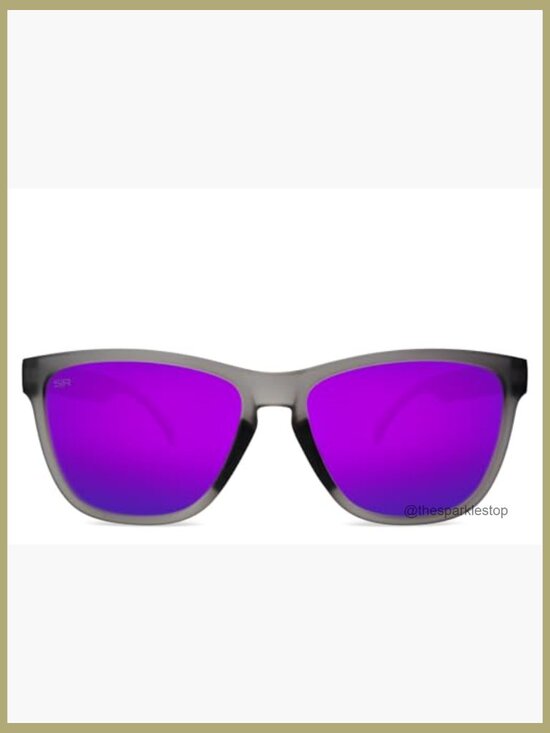 Polarized Sunglasses with Rubberized Nosepads Square Frame Full Coverage